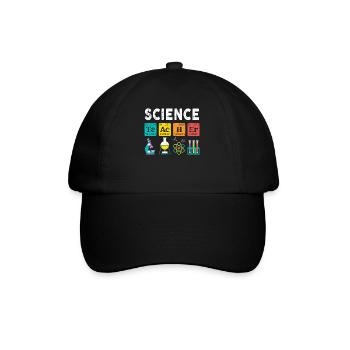 Science Teacher Chemistry Biology Physics Teacher - Baseballkappe - Schwarz/Schwarz - Vorne