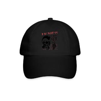 I Am 43 Plus Middle Finger - 44th Birthday - Baseball Cap - black/black - Front