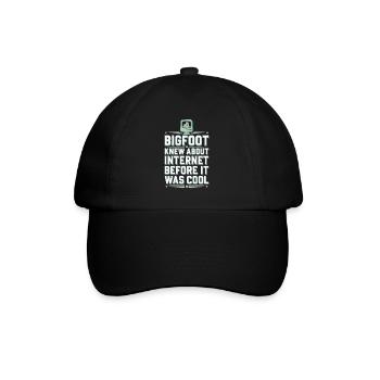 Bigfoot croyant Sasquatch Cryptide Créature de la forêt - Casquette classique - noir/noir - Devant