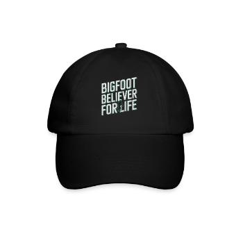 Bigfoot croyant Sasquatch Cryptide Créature de la forêt - Casquette classique - noir/noir - Devant