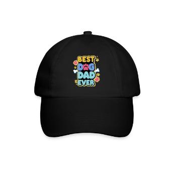 Bester Hundevater - Baseballkappe - Schwarz/Schwarz - Vorne