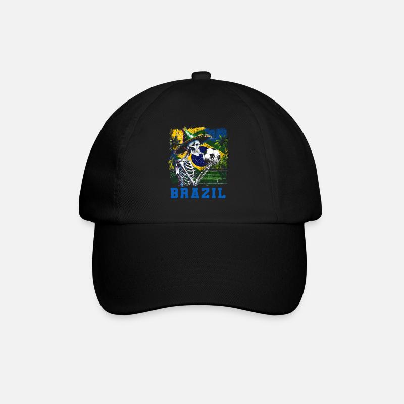 Brésil Brésil Maillot brésilien Rio de Janeiro - Casquette classique - noir/noir