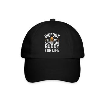Bigfoot Believer Sasquatch Cryptid Forest Creature - Baseball Cap - black/black - Front