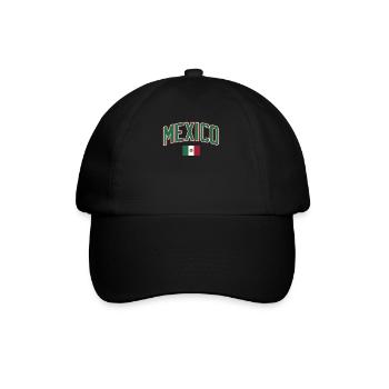 Mexique Mexique Cadeau mexicain Flag Football - Casquette classique - noir/noir - Devant