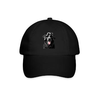 Terre-Neuve chien motif animal chiens drôles - Casquette classique - noir/noir - Devant