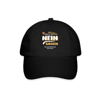 NEIN SAGEN BRÄUTIGAM SAUFEN - Baseballkappe - Schwarz/Schwarz - Vorne
