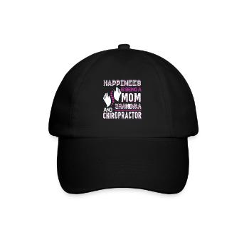 Chiropractor Mom Grandma And Chiropractor - Baseball Cap - black/black - Front