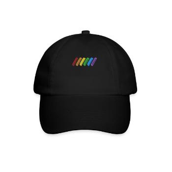 Harmonica LGBT Rainbow Harmonist Harmonicist - Baseball Cap - black/black - Front