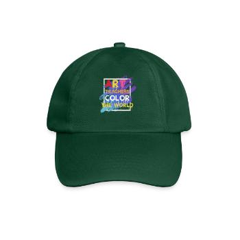 Art Teachers Color The World - Baseball Cap - bottle green - Front