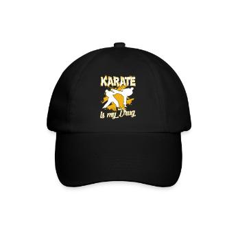 Karate Is My Drug - Baseball Cap - black/black - Front