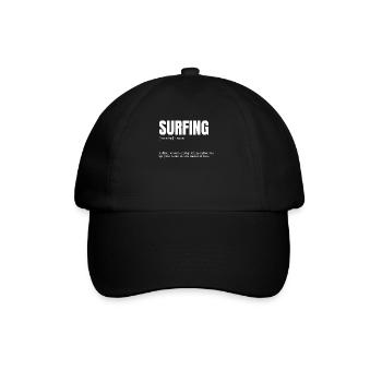 Funny Surfing Shirt For Wave Riders - Baseball Cap - black/black - Front
