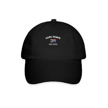 Cape Town South Africa South African Flag - Baseball Cap - black/black - Front