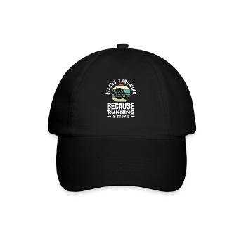 Diskus Diskuswurf Leichtathlet Sportler Geschenk - Baseballkappe - Schwarz/Schwarz - Vorne