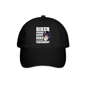 Motards Les motards ne deviennent pas gris, ils vont - Casquette classique - noir/noir - Devant