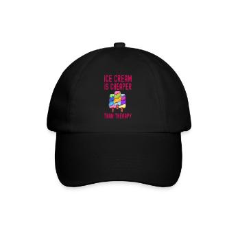 Sundae Thérapie moins chère Crème sucrée - Casquette classique - noir/noir - Devant