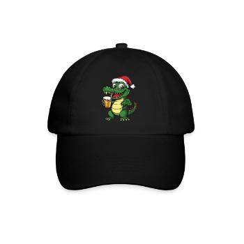 Alligator Bière de Noël Drôle - Casquette classique - noir/noir - Devant