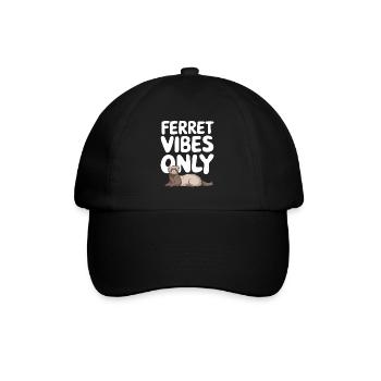 Propriétaire de furet, Amateur de furets, Bonbons - Casquette classique - noir/noir - Devant