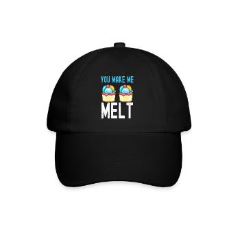 You Make Me Melt Sundae Gelato Cream - Baseballkappe - Schwarz/Schwarz - Vorne