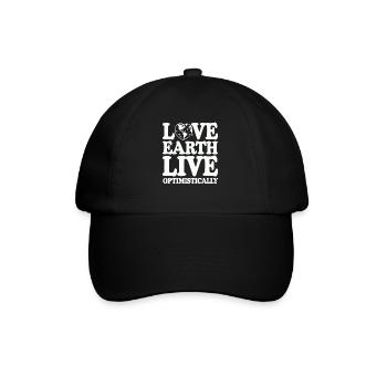 Optimisme climatique, Jour de la Terre, Durabilité - Casquette classique - noir/noir - Devant