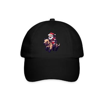 Hyena Santa Claus - Baseball Cap - black/black - Front