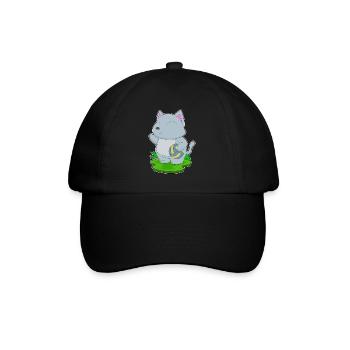 Chat Joueur de Volley-ball Volley-ball - Casquette classique - noir/noir - Devant