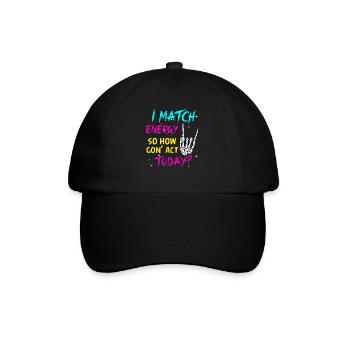 Je suis à la hauteur de l’énergie alors comment nous allons agir aujourd’hui - Casquette classique - noir/noir - Devant