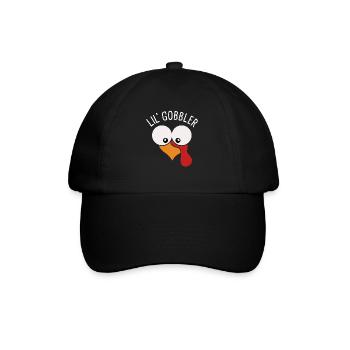 Lil' Gobbler Thanksgiving Garçon Fille Thanksgiv - Casquette classique - noir/noir - Devant