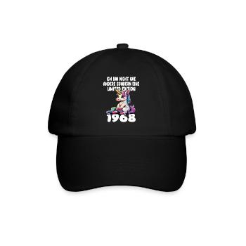 Limited Edition 1968 Geburtstag 1968 Geboren - Baseballkappe - Schwarz/Schwarz - Vorne