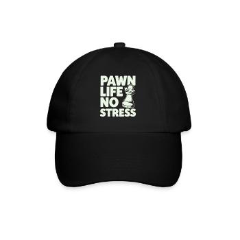 Schach-humor-liebhaber Lustige Schachmatt- Und - Baseballkappe - Schwarz/Schwarz - Vorne