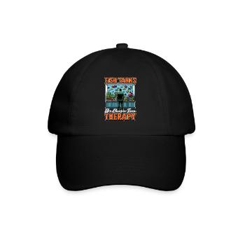 Aquarium Enthusiast Fish Tanks Are Aquascaping - Baseball Cap - black/black - Front