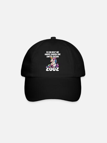Limited Edition 2002 Geburtstag 2002 Geboren - Baseballkappe - Schwarz/Schwarz