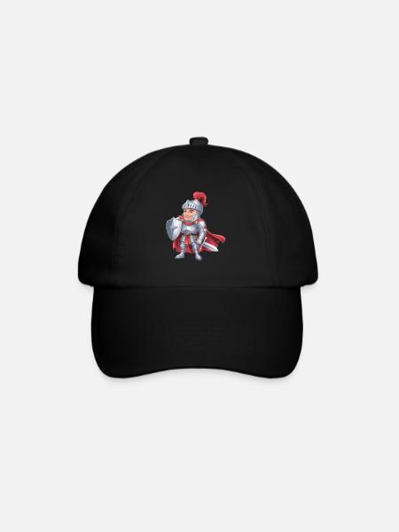 Freundlicher Ritter als Geburtstagsgeschenk Design - Baseballkappe - Schwarz/Schwarz