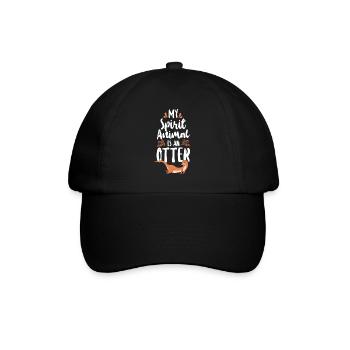 Otter My Spirit Animal Is An Otter - Baseball Cap - black/black - Front