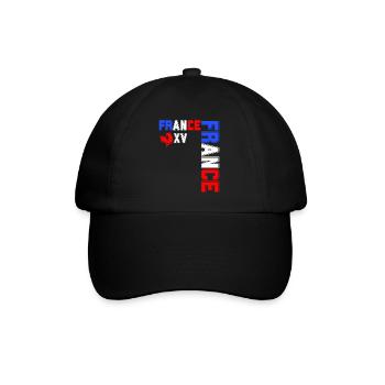 drapeau france cadeau, cadeau france drapeau - Casquette classique - noir/noir - Devant