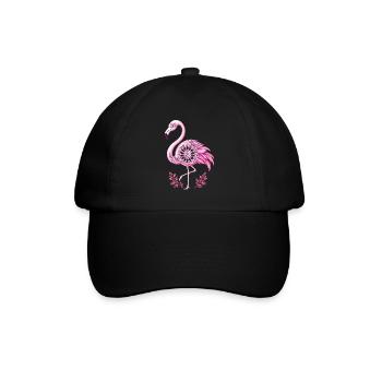 Mandala Flamingo Flamingo Waterfowl Flamingo - Baseball Cap - black/black - Front