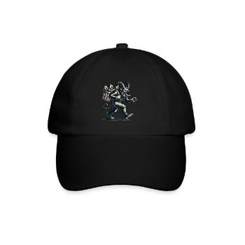 Unartige Kinder Krampus Weihnachtliche Folklore - Baseballkappe - Schwarz/Schwarz - Vorne