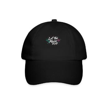 Techno Let The Music Play Techno Techno Musik - Baseball Cap - black/black - Front