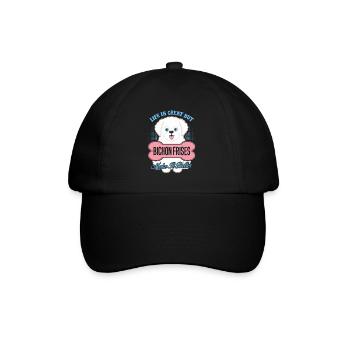 Bichon Frises Make Life Better - Baseball Cap - black/black - Front