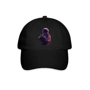 Flûte d’astronaute - Casquette classique - noir/noir - Devant