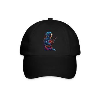 Ukulélé astronaute - Casquette classique - noir/noir - Devant