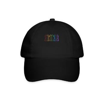 LGBT Rainbow Opera House Chanteur Ténor Chanteur - Casquette classique - noir/noir - Devant