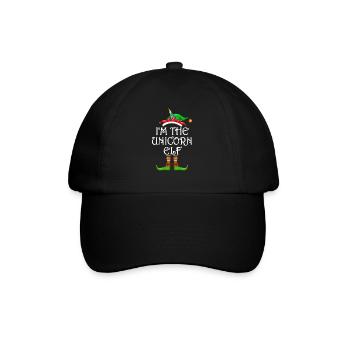 Je suis la licorne elfe chemise assortie famille - Casquette classique - noir/noir - Devant