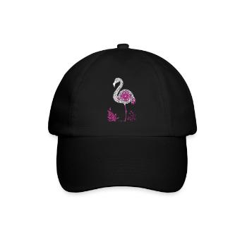 Mandala Flamingo Flamingo Waterfowl Flamingo - Baseball Cap - black/black - Front