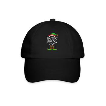 Je suis l’elfe en colère Chemise assortie Noël en famille - Casquette classique - noir/noir - Devant