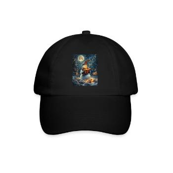 Snowman Christmas Decoration Women Men Children - Baseball Cap - black/black - Front