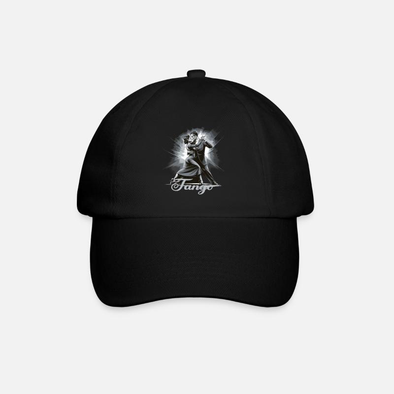 Tango Tanz für einen Tango Tänzer Tänzerinnen - Baseballkappe - Schwarz/Schwarz