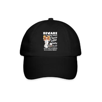 Chinese Crested Lady - Baseball Cap - black/black - Front