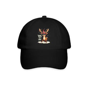 Dancing Through The Snow Reindeer Christmas - Baseball Cap - black/black - Front