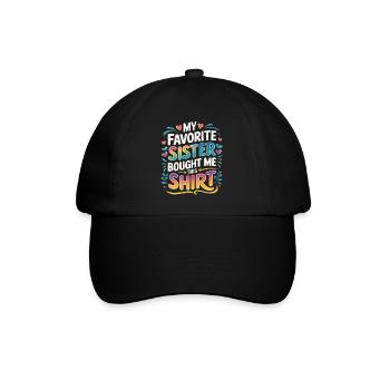 Ma sœur préférée m’a acheté des cadeaux de frère - Casquette classique - noir/noir - Devant