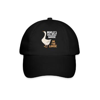 Worlds Silliest Goose On The Loose - Baseball Cap - black/black - Front